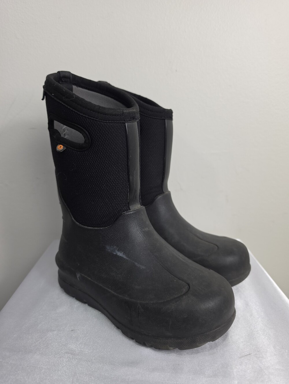 BOGS Kids Black Waterproof Pull-On Rain Boots
